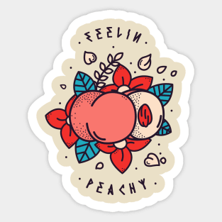 Feelin' Peachy Sticker